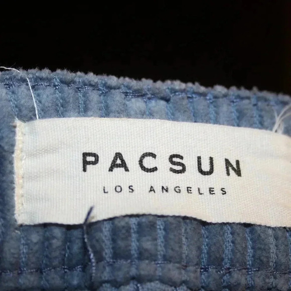 Pac Sun Mom Jeans in Blue Corduroy - Picture 1 of 14